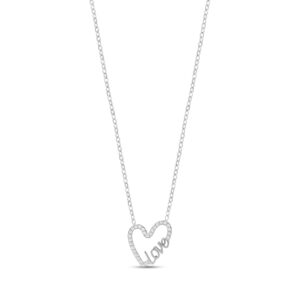miroacc women steel - Open Heart Love Necklace