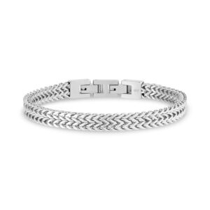 miroacc steel - Polished Double Franco Link Bracelet