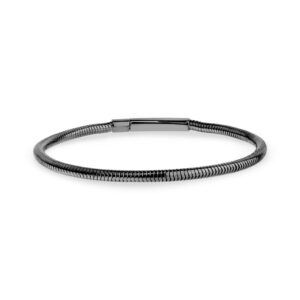 miroacc steel - Gunmetal Round Snake Bracelet